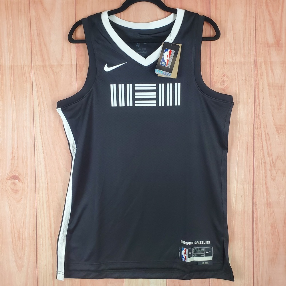 Nike City Edition Mens Jersey Medium Black Basketball‎ Memphis Grizzlies